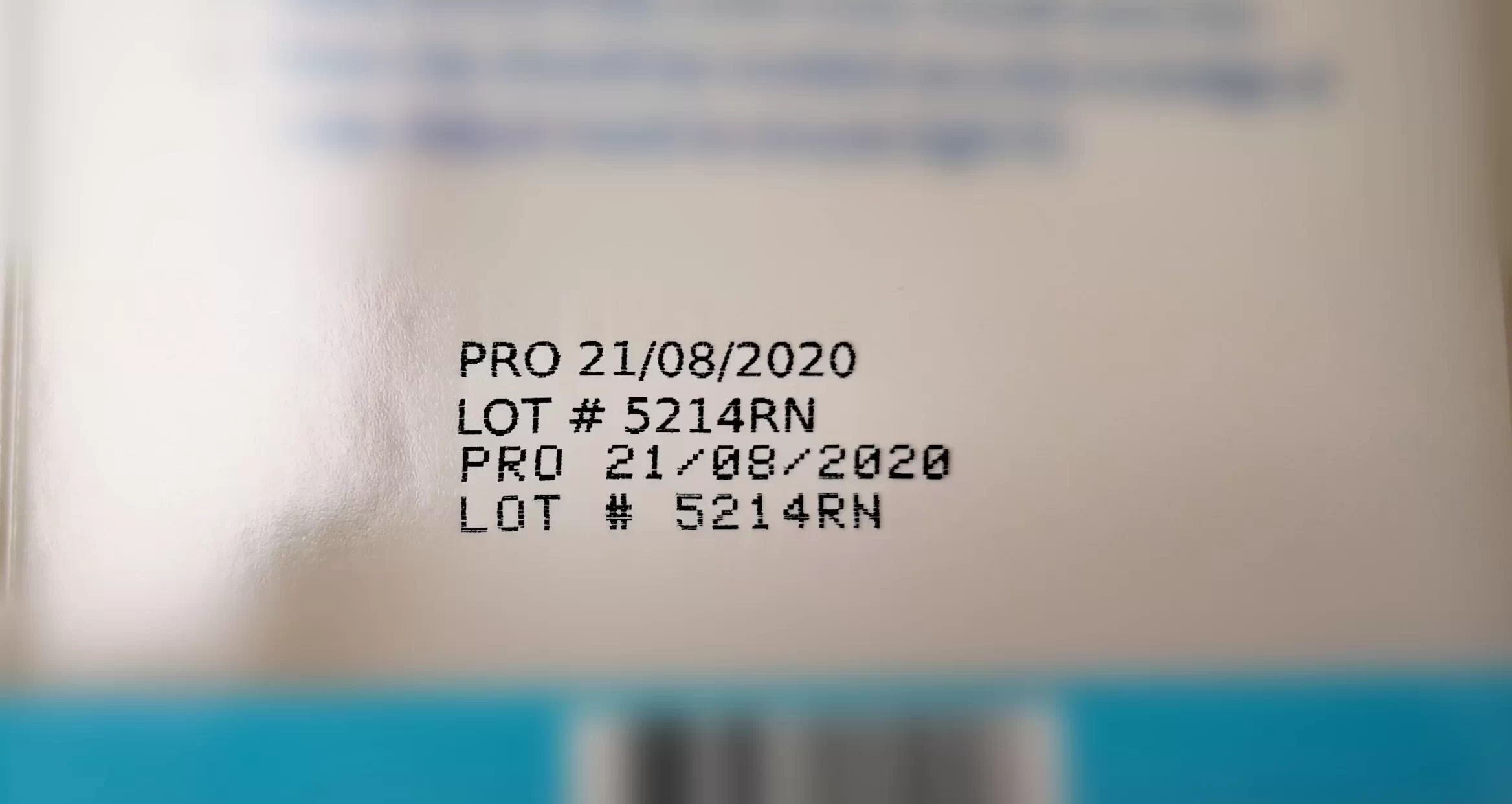 thermal inkjet printer print sample